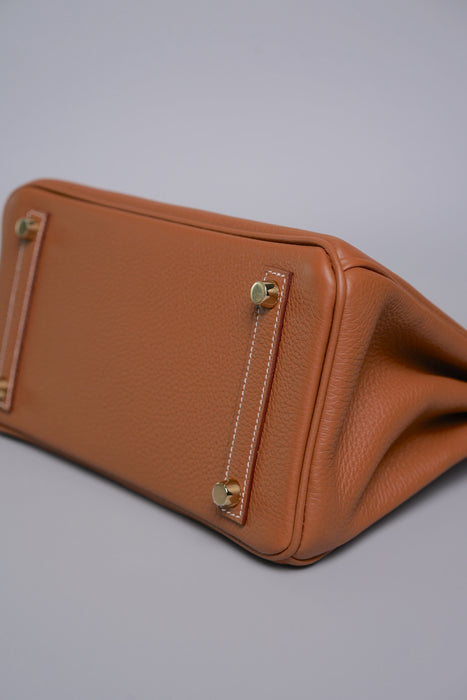 Hermes Birkin 25 in Gold Togo Ghw (Brand New)