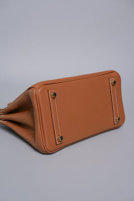 Hermes Birkin 25 in Gold Togo Ghw (Brand New)