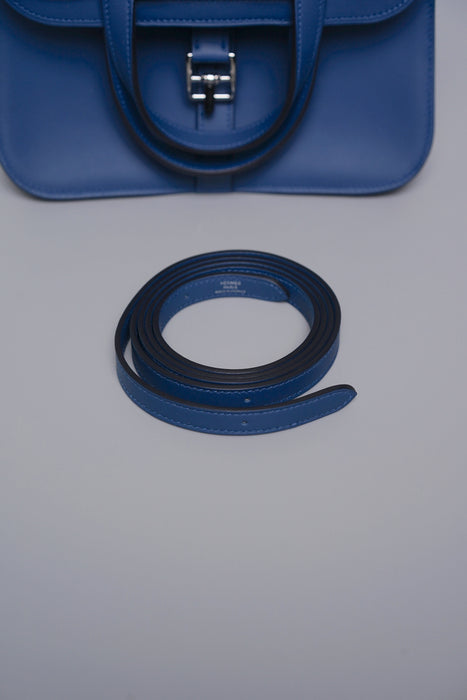 Hermes Mini Halzan in Bleu Tie Phw (Brand New)