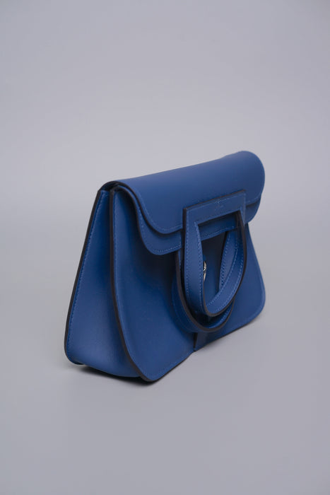 Hermes Mini Halzan in Bleu Tie Phw (Brand New)