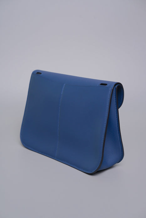 Hermes Mini Halzan in Bleu Tie Phw (Brand New)