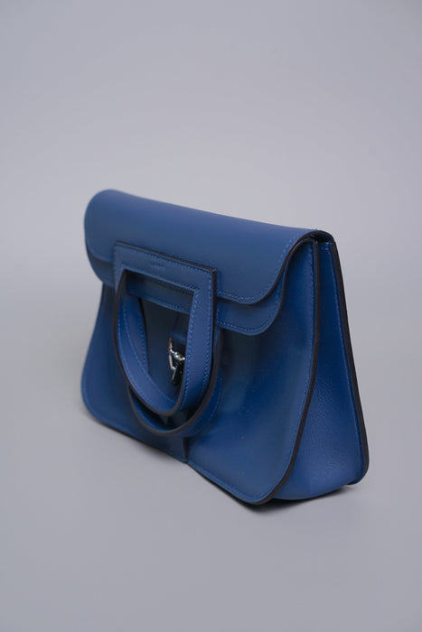 Hermes Mini Halzan in Bleu Tie Phw (Brand New)