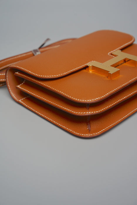 Hermes Constance 18 in Gold Epsom Ghw (Brand New)