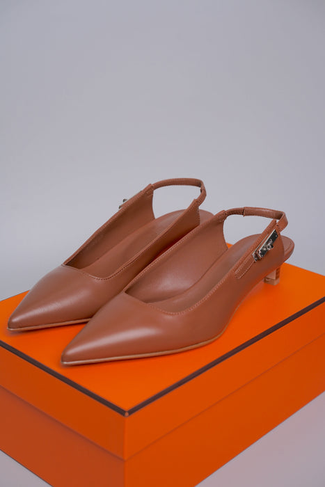 Hermes Lover 40 Pump in Gold Size 37 (Brand New)