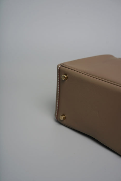Hermes Mini Lindy II in Etoupe Swift Ghw (Brand New)