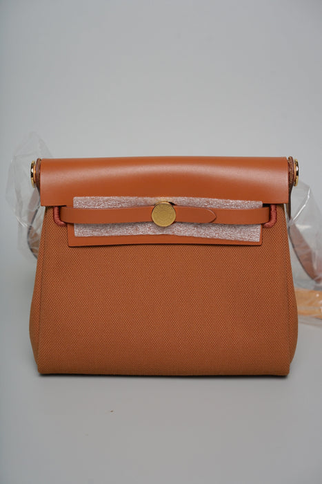 Hermes Mini Herbag in Fauve Ghw (Brand New)