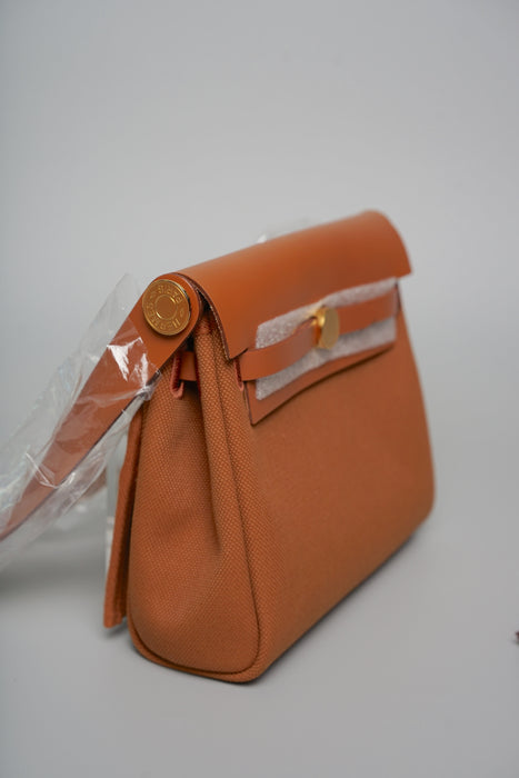 Hermes Mini Herbag in Fauve Ghw (Brand New)