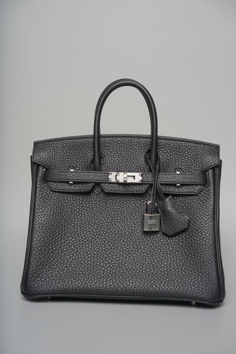 Hermes Birkin 25 in Black Togo Phw (Brand New)