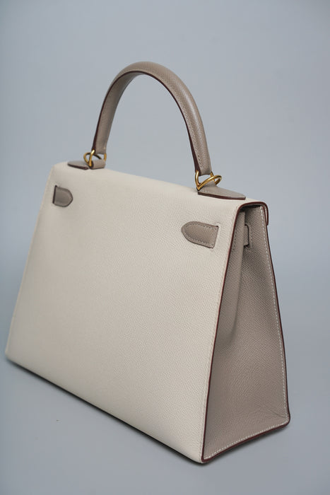 Hermes Kelly 28 HSS in Craie x Gris Asphalt Bghw