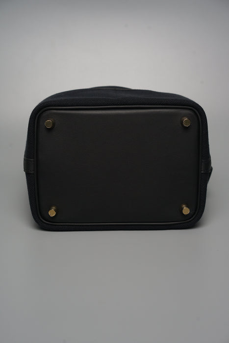 Hermes Cargo Picotin 18 in Noir Ghw (Brand New)