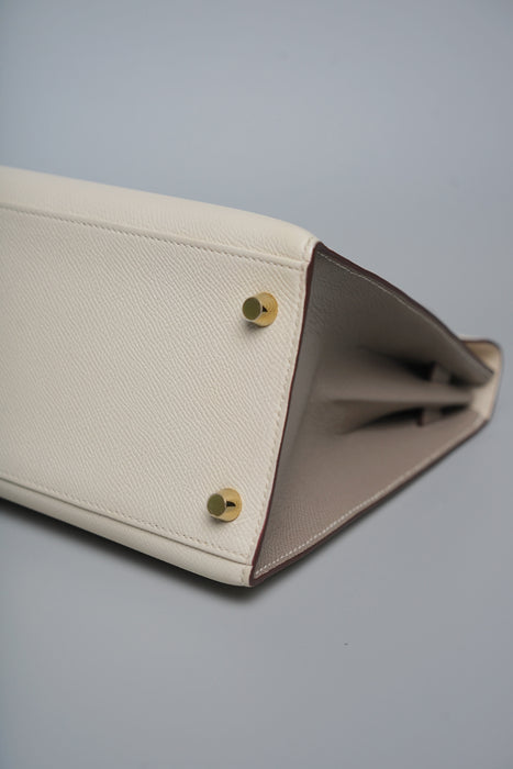 Hermes Kelly 28 HSS in Craie x Gris Asphalt Bghw
