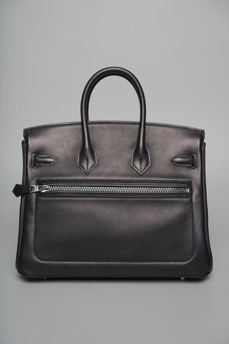 Hermes Birkin 25 Rock in Noir Phw (Brand New)