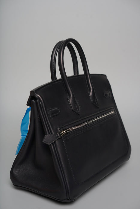 Hermes Birkin 25 Rock in Noir Phw (Brand New)