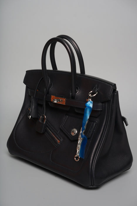 Hermes Birkin 25 Rock in Noir Phw (Brand New)