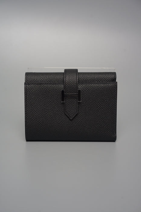 Hermes Bearn Tri-fold Wallet in So Black (Brand New)