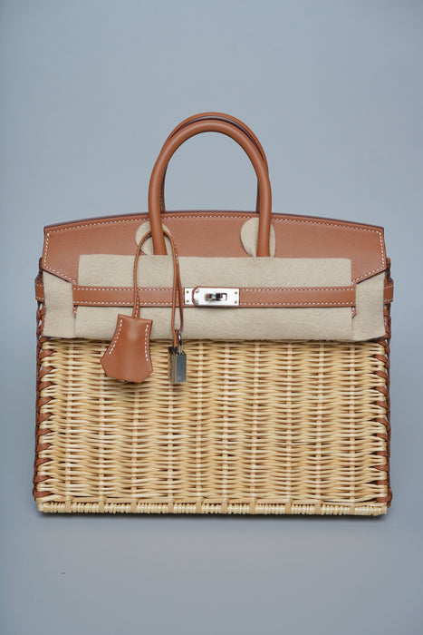 Hermes Birkin 25 Picnic in Naturel/Gold Phw (Brand New)