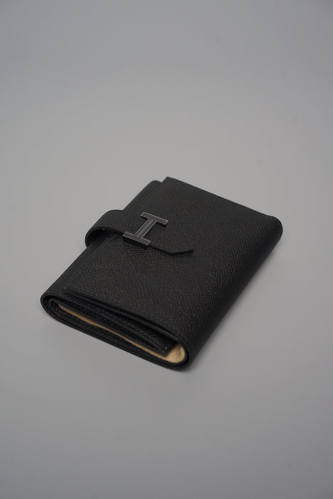 Hermes Bearn Tri-fold Wallet in So Black (Brand New)