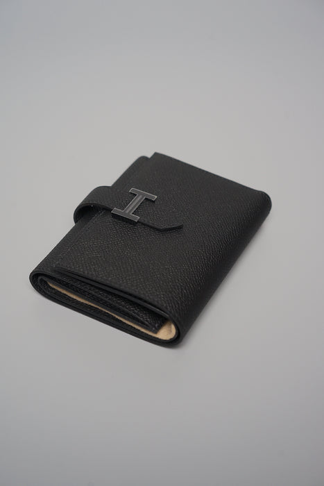 Hermes Bearn Tri-fold Wallet in So Black (Brand New)