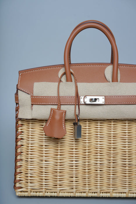 Hermes Birkin 25 Picnic in Naturel/Gold Phw (Brand New)