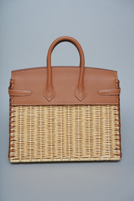 Hermes Birkin 25 Picnic in Naturel/Gold Phw (Brand New)