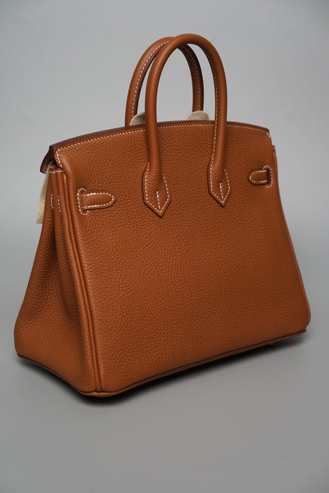 Hermes Birkin 25 in Gold Togo Ghw (Brand New)