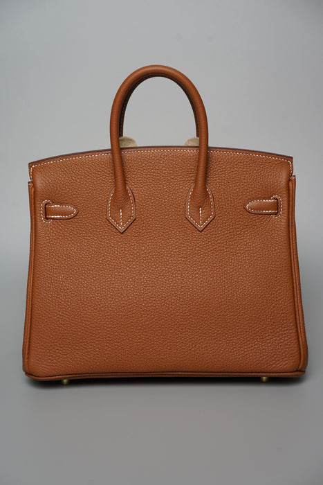 Hermes Birkin 25 in Gold Togo Ghw (Brand New)