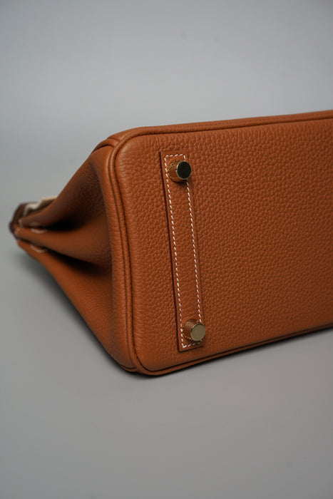 Hermes Birkin 25 in Gold Togo Ghw (Brand New)