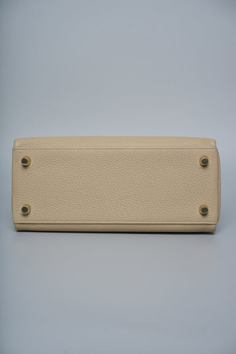 Hermes Kelly 25 in Trench Togo Permabrass (Brand New)