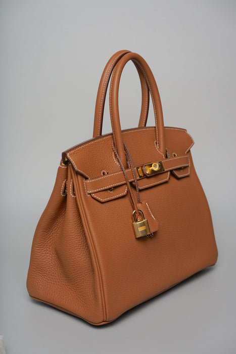 Hermes Birkin 30 HSS in Gold Togo interior Jaune Ambre Ghw (Brand New)
