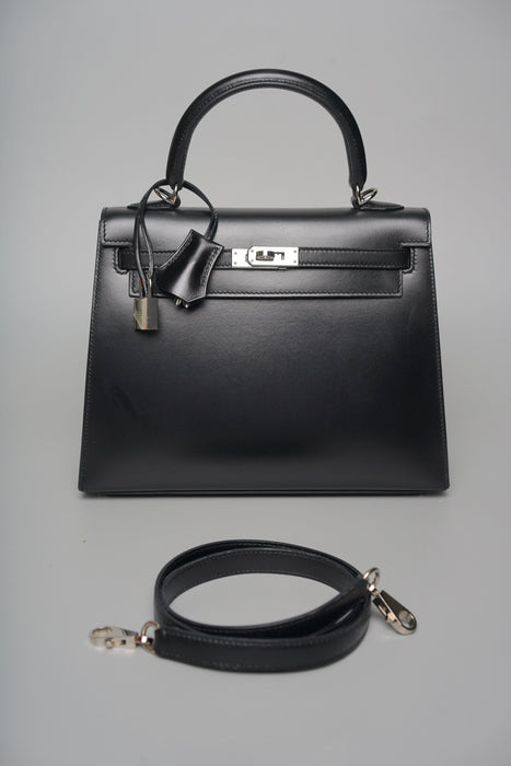 Hermes Kelly 25 in Noir Box Phw