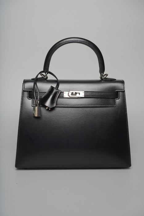 Hermes Kelly 25 in Noir Box Phw