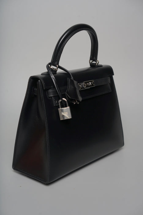 Hermes Kelly 25 in Noir Box Phw