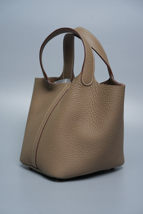 Hermes Picotin 18 in Etoupe Ghw (Brand New)