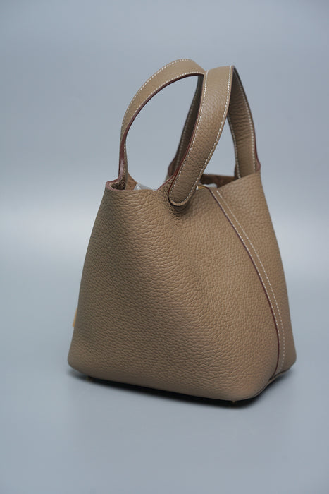 Hermes Picotin 18 in Etoupe Ghw (Brand New)