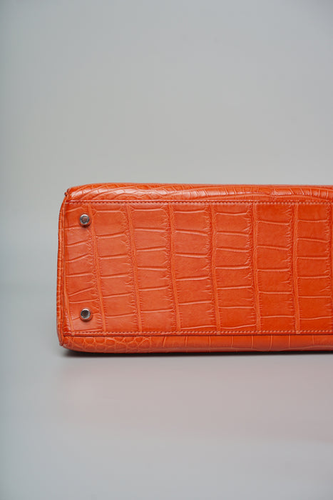 Hermes Kelly 35 in Sanguine Matte Alligator Phw
