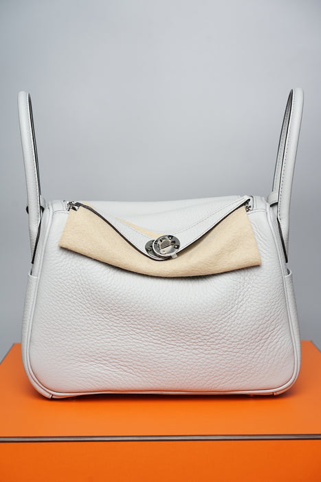 Hermes Lindy 26 in Bleu Pale Phw (Brand New)