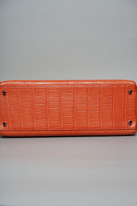 Hermes Kelly 35 in Sanguine Matte Alligator Phw