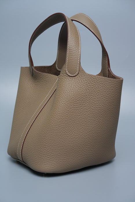 Hermes Picotin 18 in Etoupe Ghw (Brand New)