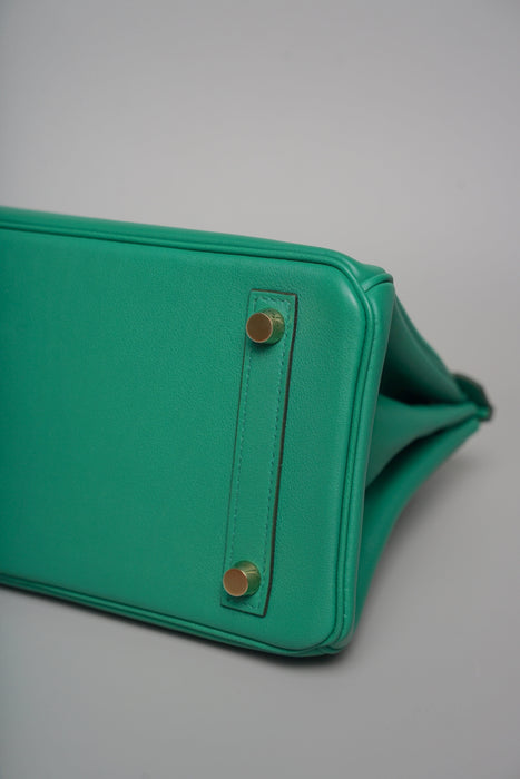 Hermes Birkin 25 in Vert Vertigo Swift Ghw
