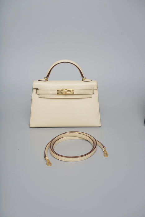 Hermes Kelly 20 in Nata Epsom Ghw (Brand New)