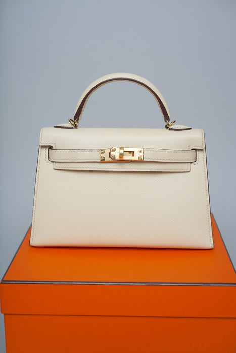 Hermes Kelly 20 in Nata Epsom Ghw (Brand New)