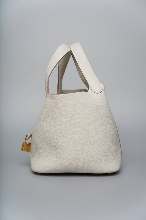 Hermes Picotin 18 Craie Ghw (Brand New)