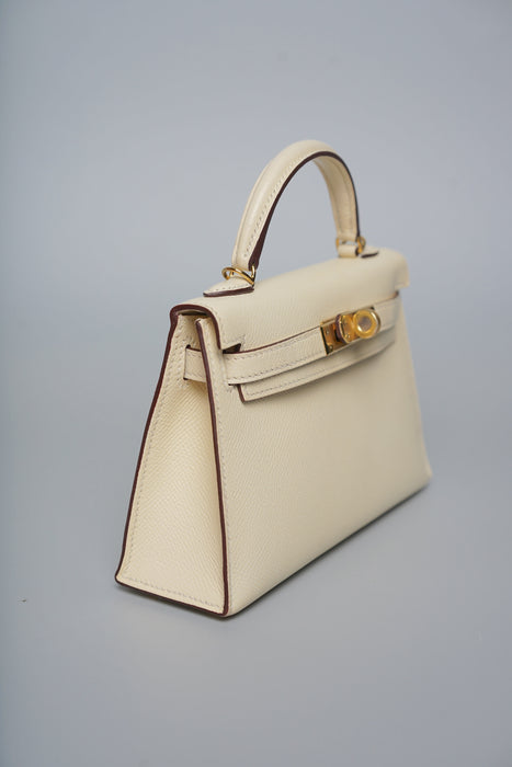 Hermes Kelly 20 in Nata Epsom Ghw (Brand New)