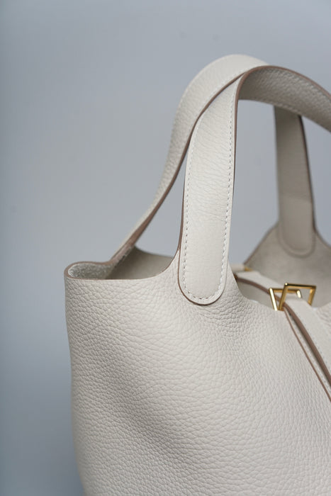 Hermes Picotin 18 Craie Ghw (Brand New)