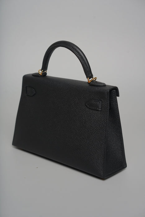 Hermes Kelly 20 Epsom in Noir Ghw (Brand New)