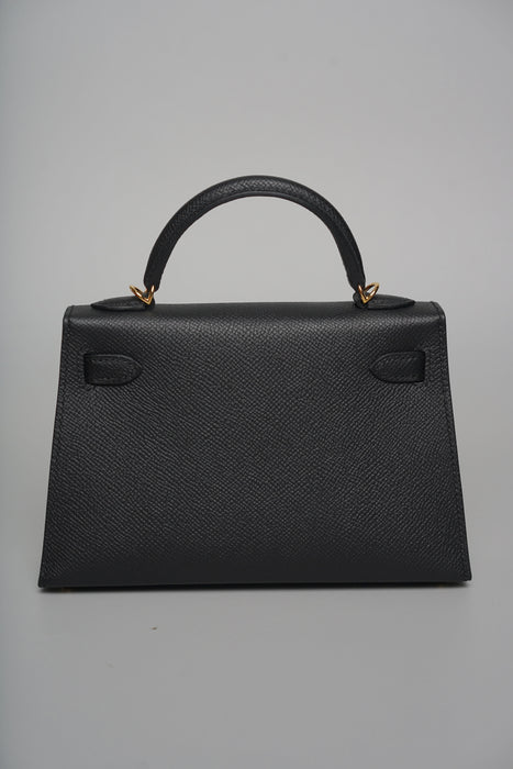 Hermes Kelly 20 Epsom in Noir Ghw (Brand New)