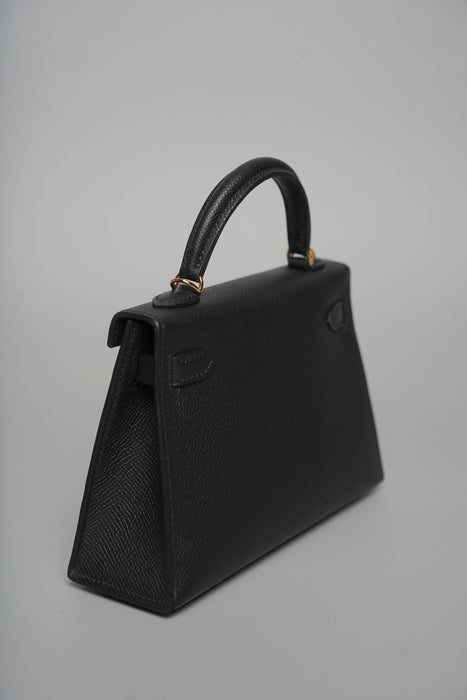 Hermes Kelly 20 Epsom in Noir Ghw (Brand New)