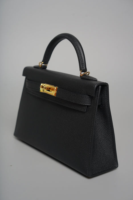 Hermes Kelly 20 Epsom in Noir Ghw (Brand New)