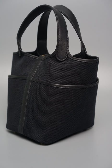 Hermes Cargo Picotin 18 in Black Ghw