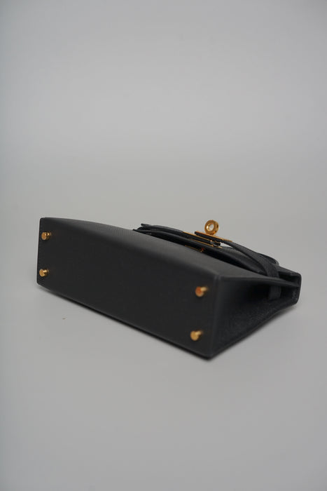 Hermes Kelly 20 Epsom in Noir Ghw (Brand New)